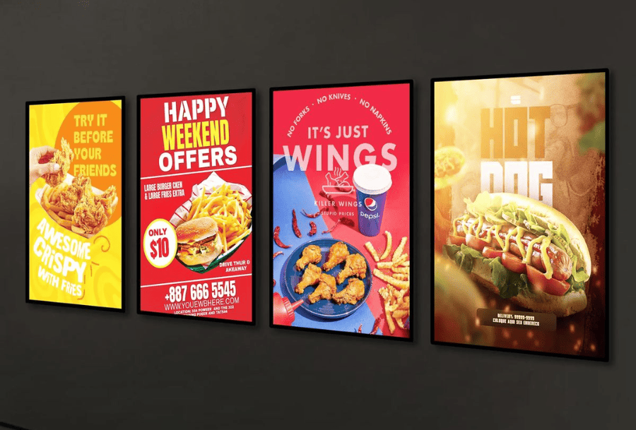 restaurants sign board