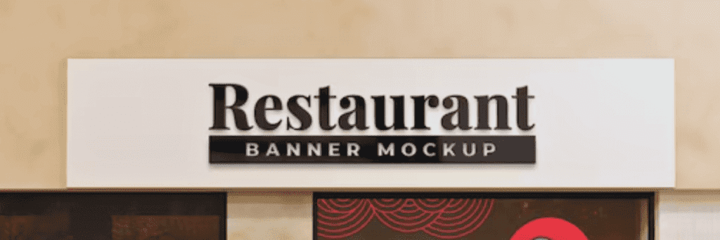 restaurants sign board